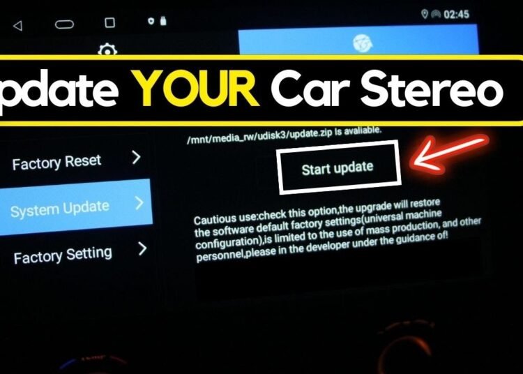 car stereo firmware update