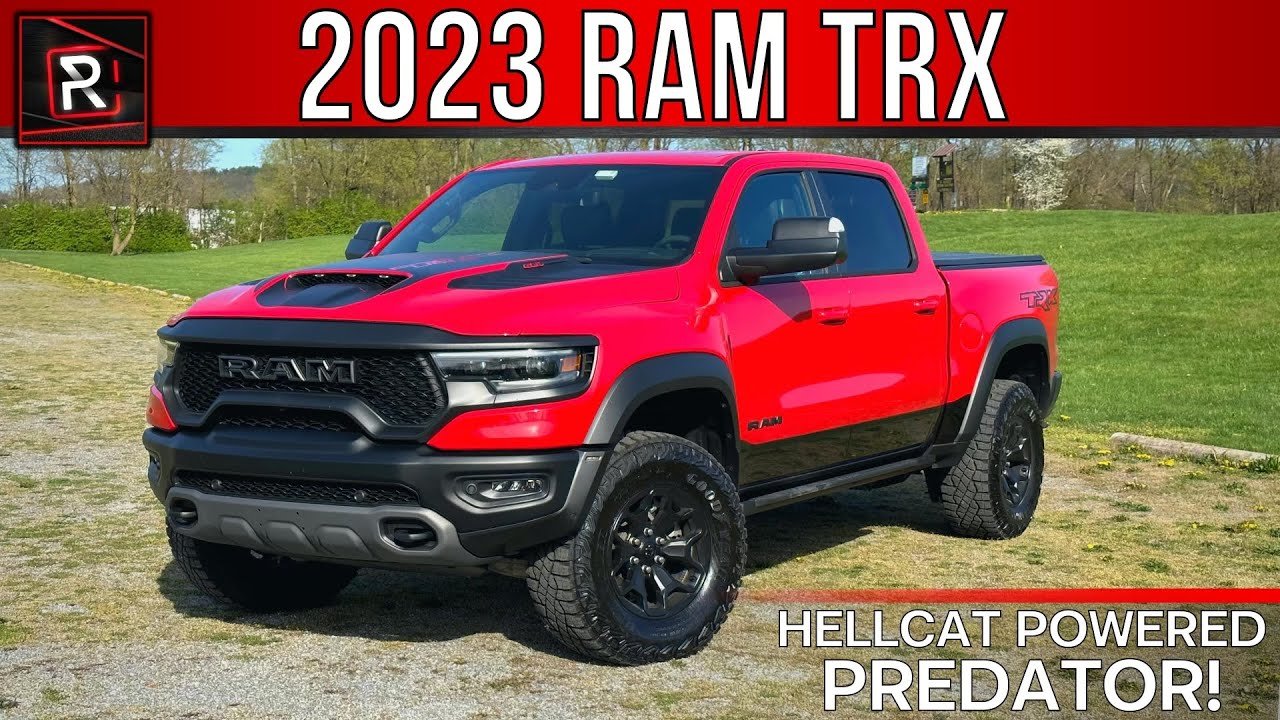 The 2023 Ram TRX Is A 6.2L Supercharged Hellcat Powered Monster Truck ...