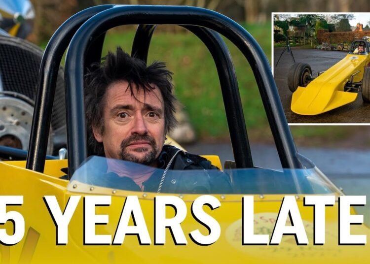 Richard Hammond gets back into the car that nearly killed him