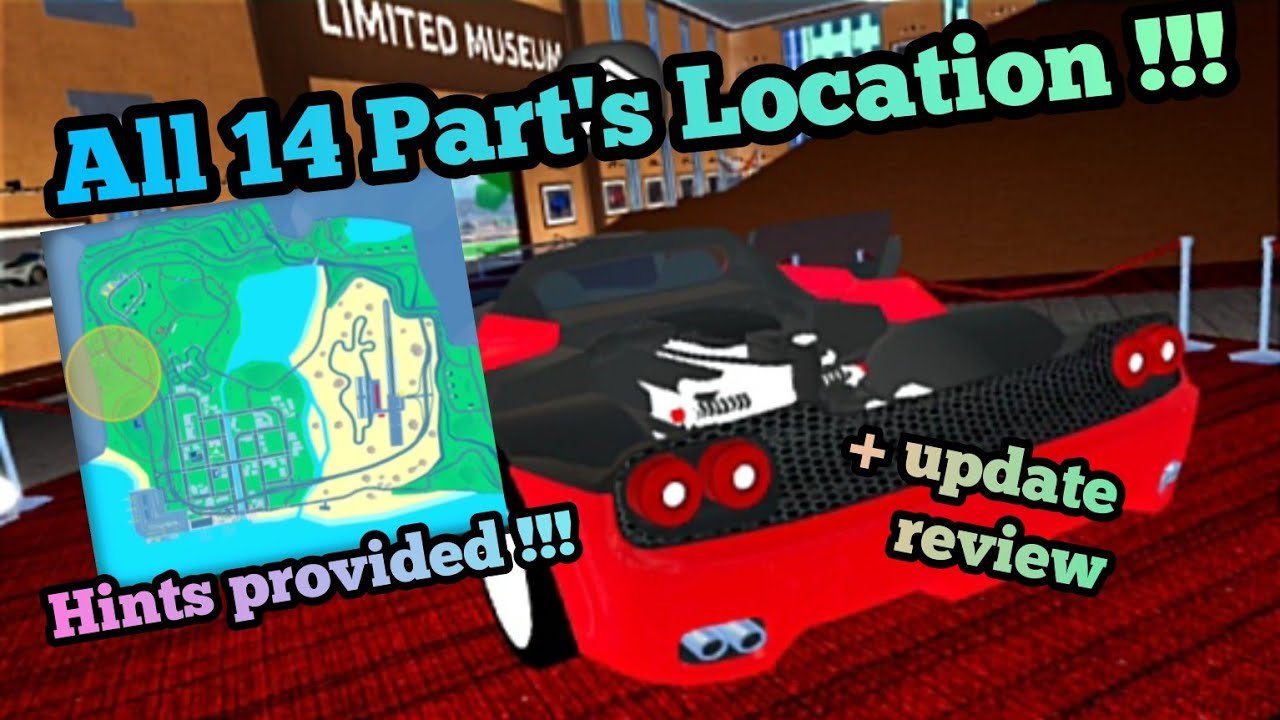 Roblox Car Dealership Tycoon All 14 part’s location + update review