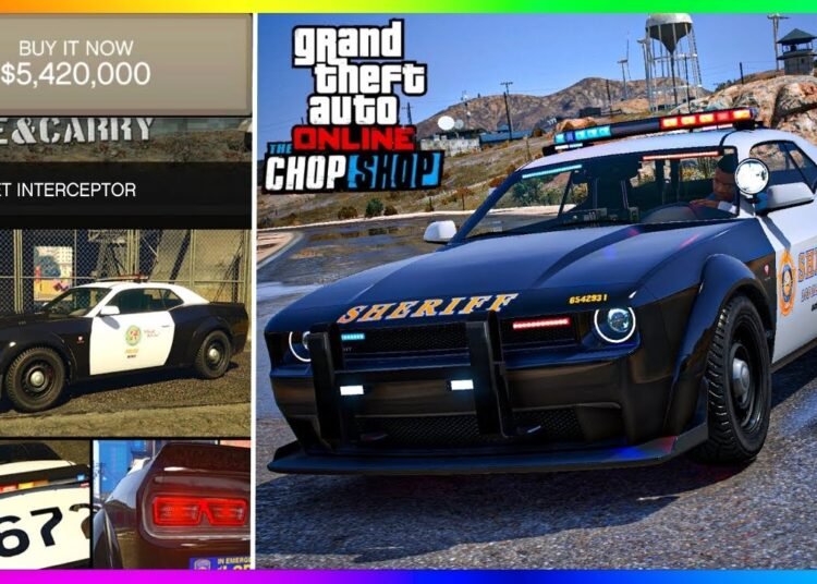 NEW GAUNTLET INTERCEPTOR, How To Unlock, POLICE Cop Car, GTA 5 Chop Shop DLC (GTA Online Update)