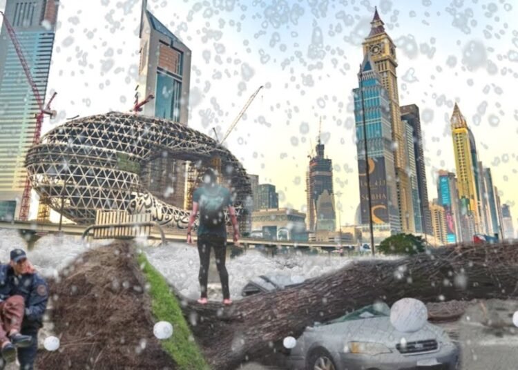 CRAZY GOLF BALL SIZED HAIL STORM IN UAE! CAR AND HOUSE SEVERELY DAMAGED ...