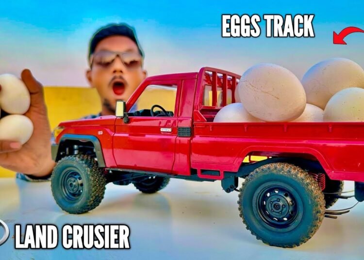 RC Toyota LandCruiser Pickup Truck & New Egg Track testing – Chatpat toy TV