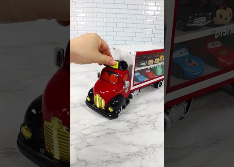 Satisfying with Unboxing & Review Miniature Bus Car Transporter Toys ...